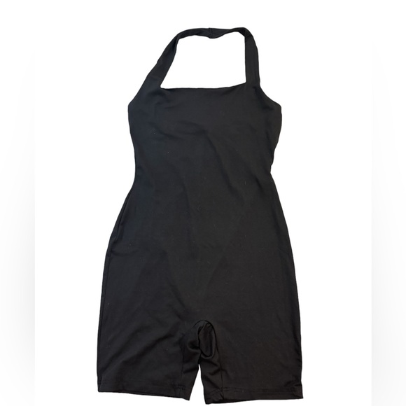shop style shark Pants - Square Neckline Halter Romper